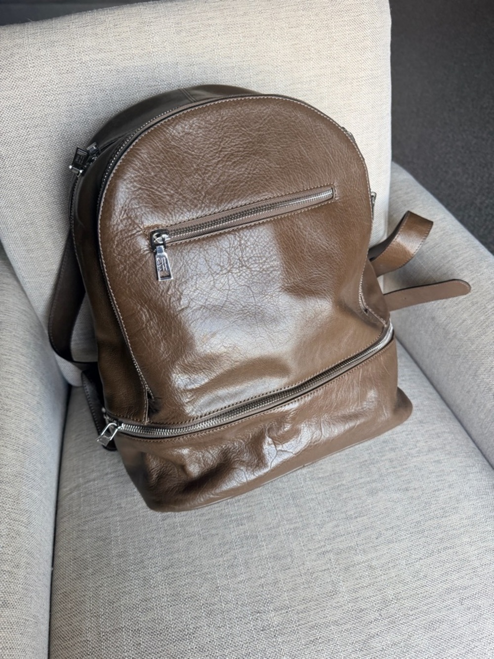 Wilson’s Leather Brown Leather Backpack | Genuine Leather Travel Everyday Bag